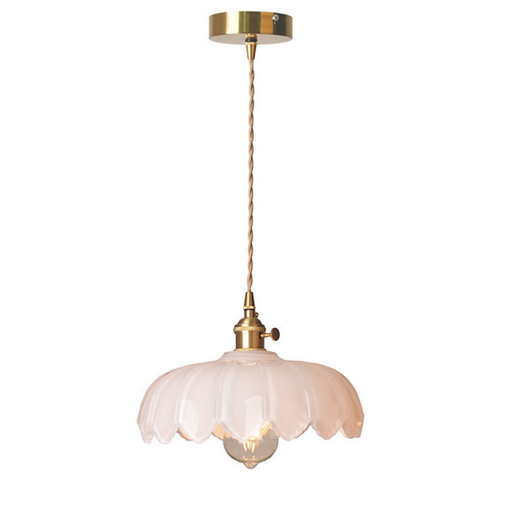 Living Houses | Vintage Glass Flower Pendant Lamp