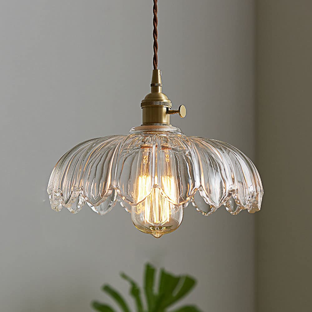 Living Houses | Vintage Glass Flower Pendant Lamp