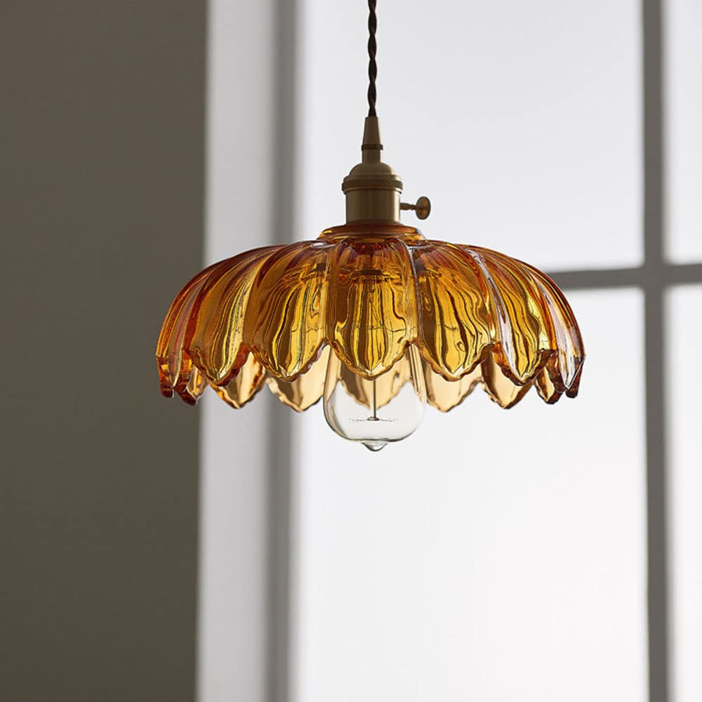 Living Houses | Vintage Glass Flower Pendant Lamp